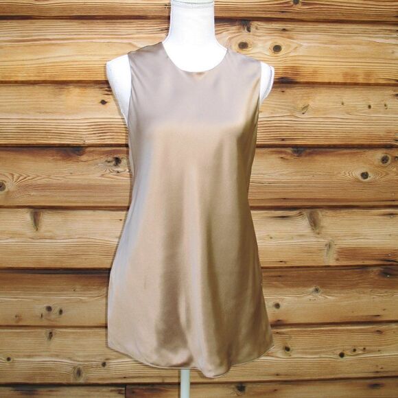 NWT Sies Marjan Silk Charmeuse Bias Cut Tunic Top - Picture 3 of 14
